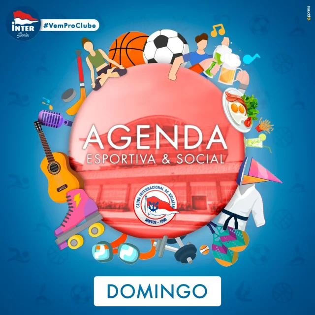 Confira a AGENDA ESPORTIVA E SOCIAL DE SÁBADO (27.04):
✅HORÁRIO DE FUNCIONAMENTO
07h às 20h: Sede Social
08h às 20h: Lanchonete Banzai
12h às 20h: Restaurante
08h às 16h: Secretaria
08h às 15h: Balneários/SPA
08h às 19h: Estacionamento
Fechada: Musculação
Fechada: Barraca de Praia
✅NÁUTICA
08h às 19h: Funcionamento
08h30 às 12h e das 13h às 17h: Descida de embarcações (rampa)
09h30 às 18h30: Catraia
09h às 19h: Restaurante
✅PISCINA SOCIAL
09h às 18h
✅PISCINA SEMIOLÍMPICA
08h às 16h: LIBERADO para recreação dos associados
✅GINÁSIO DE ESPORTES (Principal)
09h às 13h: Campeonato SindiClubes (FUTSAL)
13h às 19h: LIBERADO para recreação dos associados
✅GINÁSIO POLIESPORTIVO
08h às 15h: Campeonato Grande São Paulo (BASQUETE)
13h às 19h: LIBERADO para recreação dos associados
✅MINI-GINÁSIO
08h às 19h: LIBERADO para recreação dos associados
✅TÊNIS DE CAMPO
08h às 21h: LIBERADO para recreação dos associados
✅CAMPO DE FUTEBOL
08h às 20h: LIBERADO para recreação dos associados